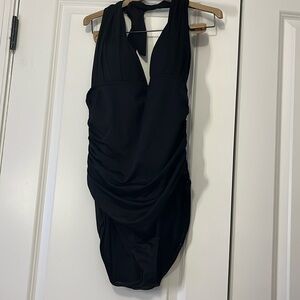 Black one piece swimsuit